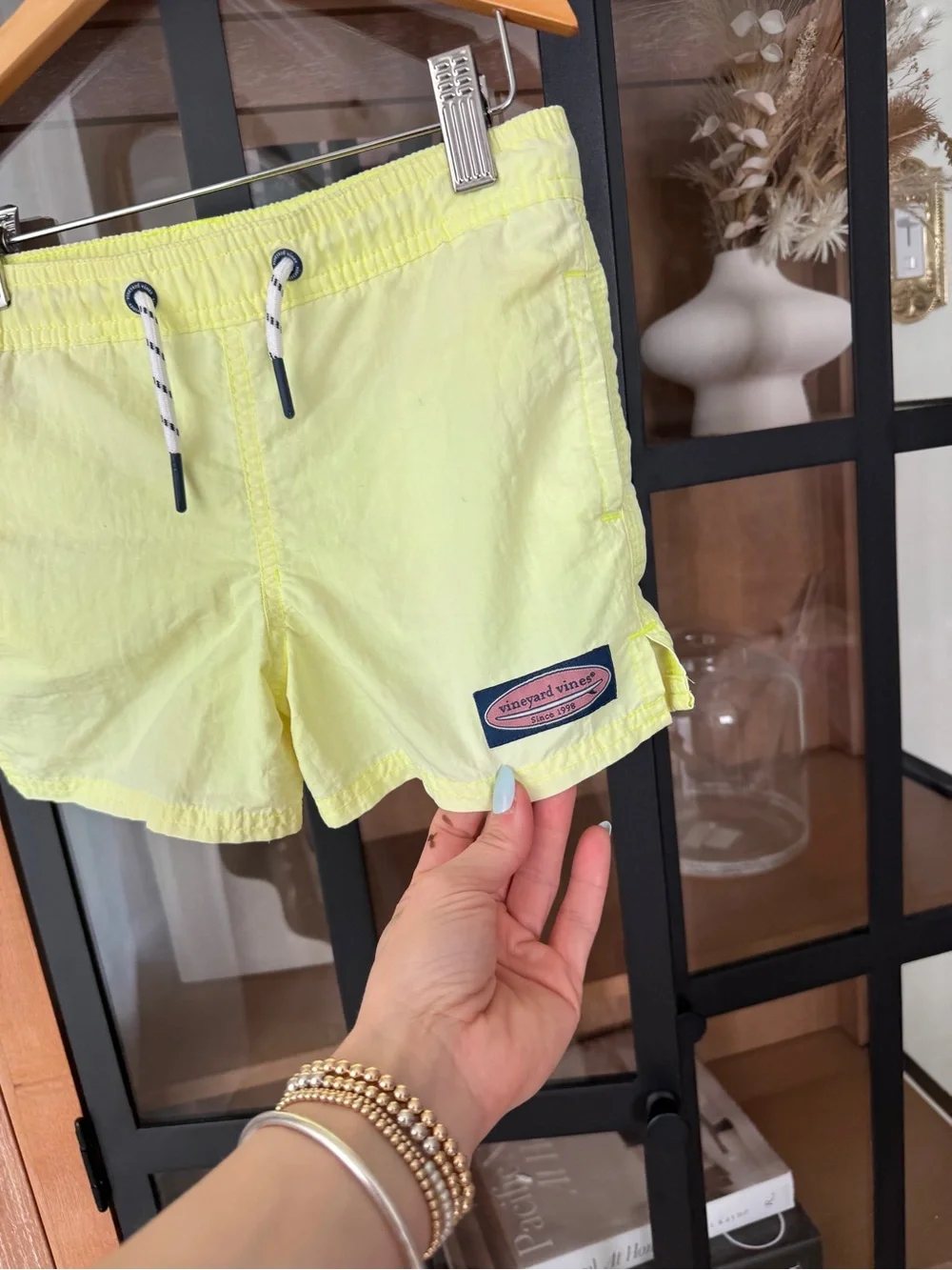 Vineyard Vines toddler boys island swim trunks key lime neon bright shorts